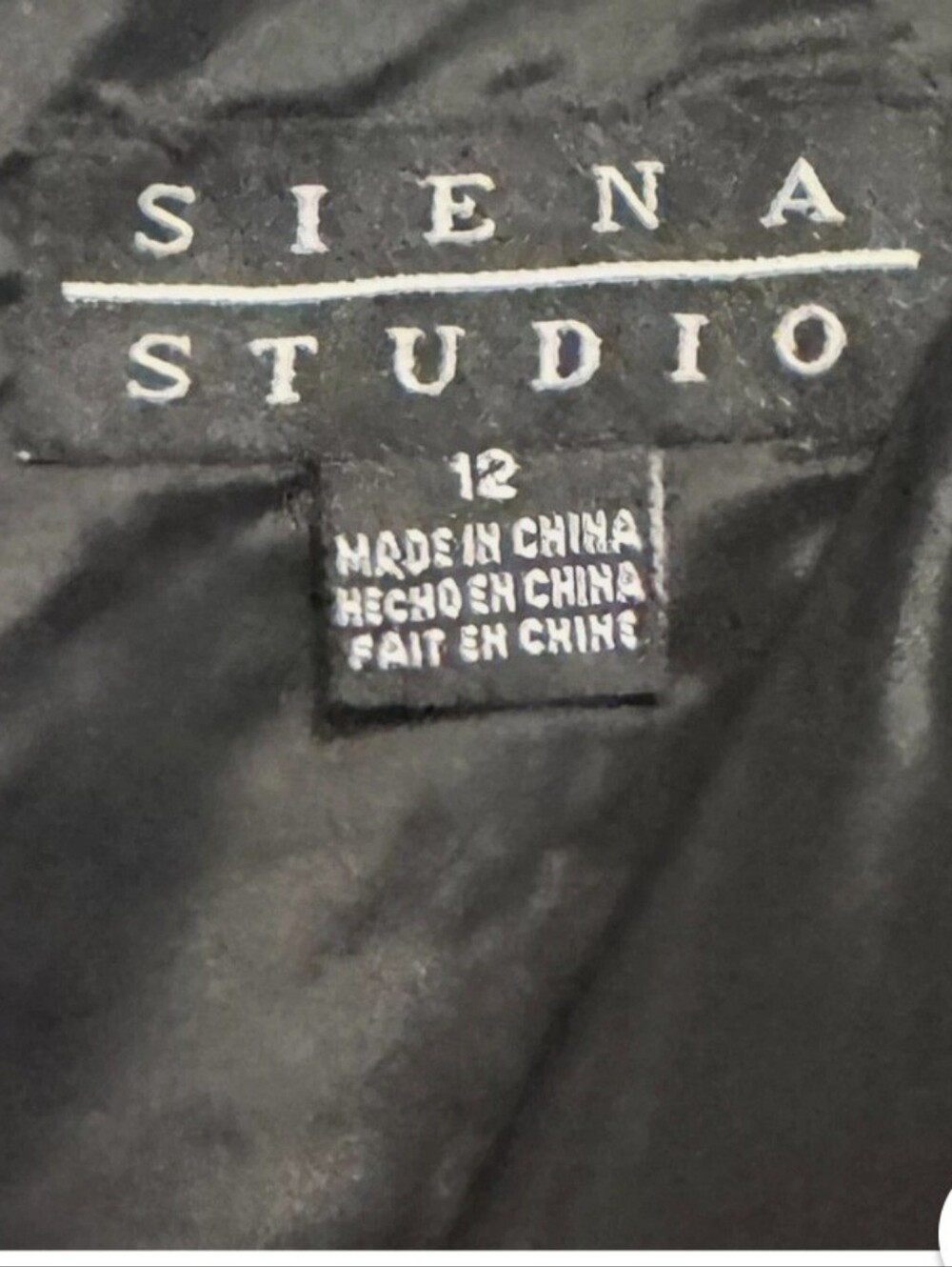 Siena Studio Vintage Black Genuine Leather Pants